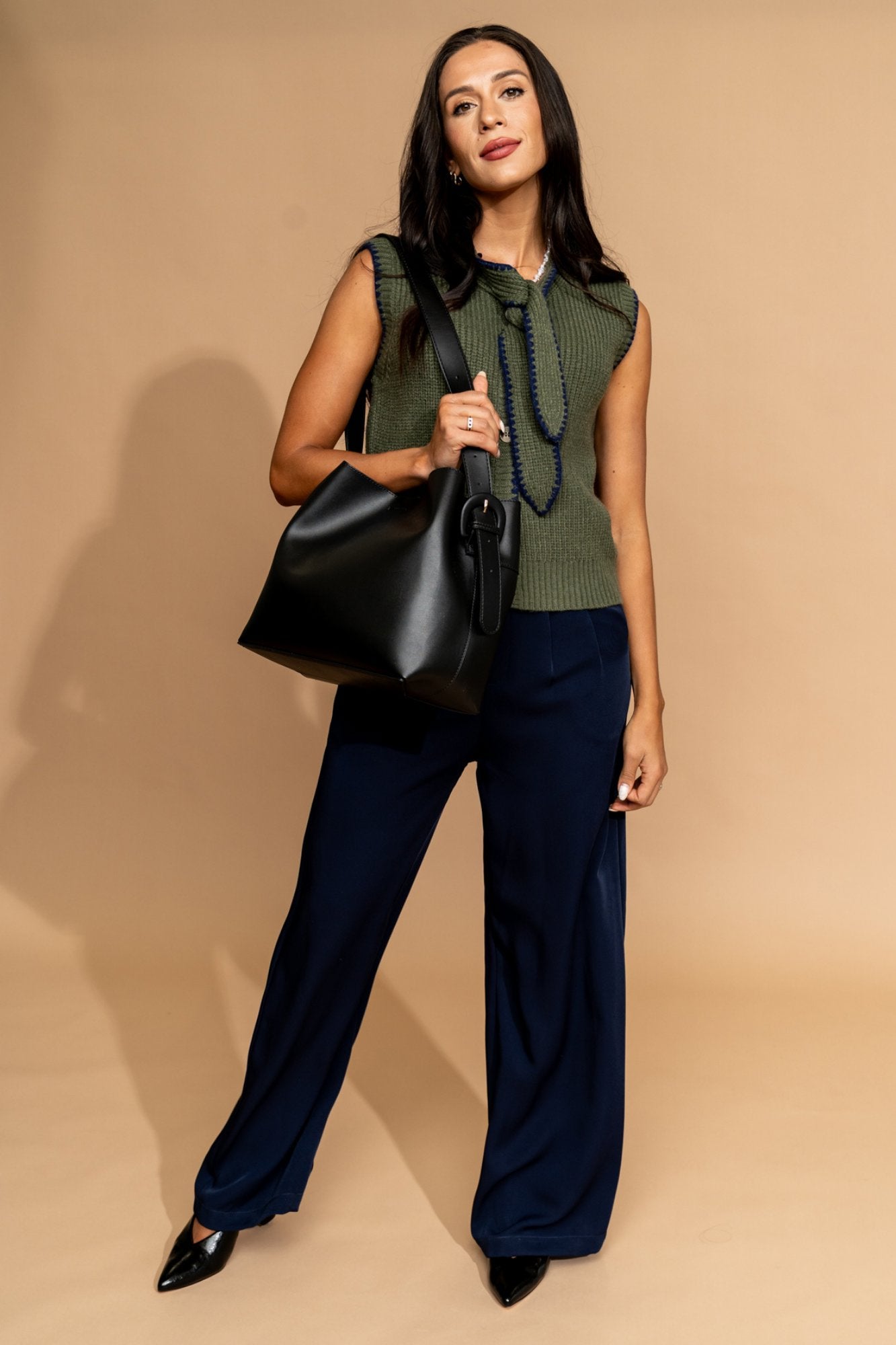 Penelope Top in Olive Clothing Holley Girl 