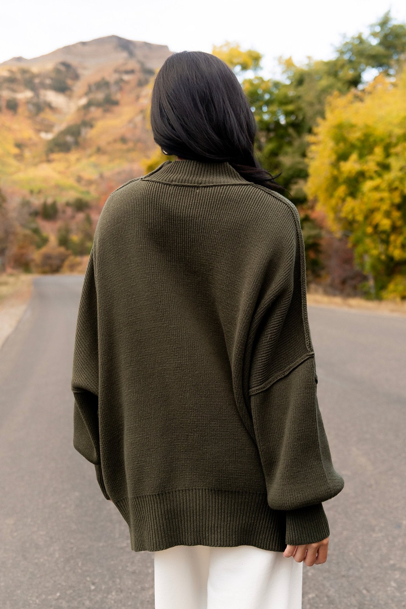 Callie Sweater in Olive Clothing Holley Girl 