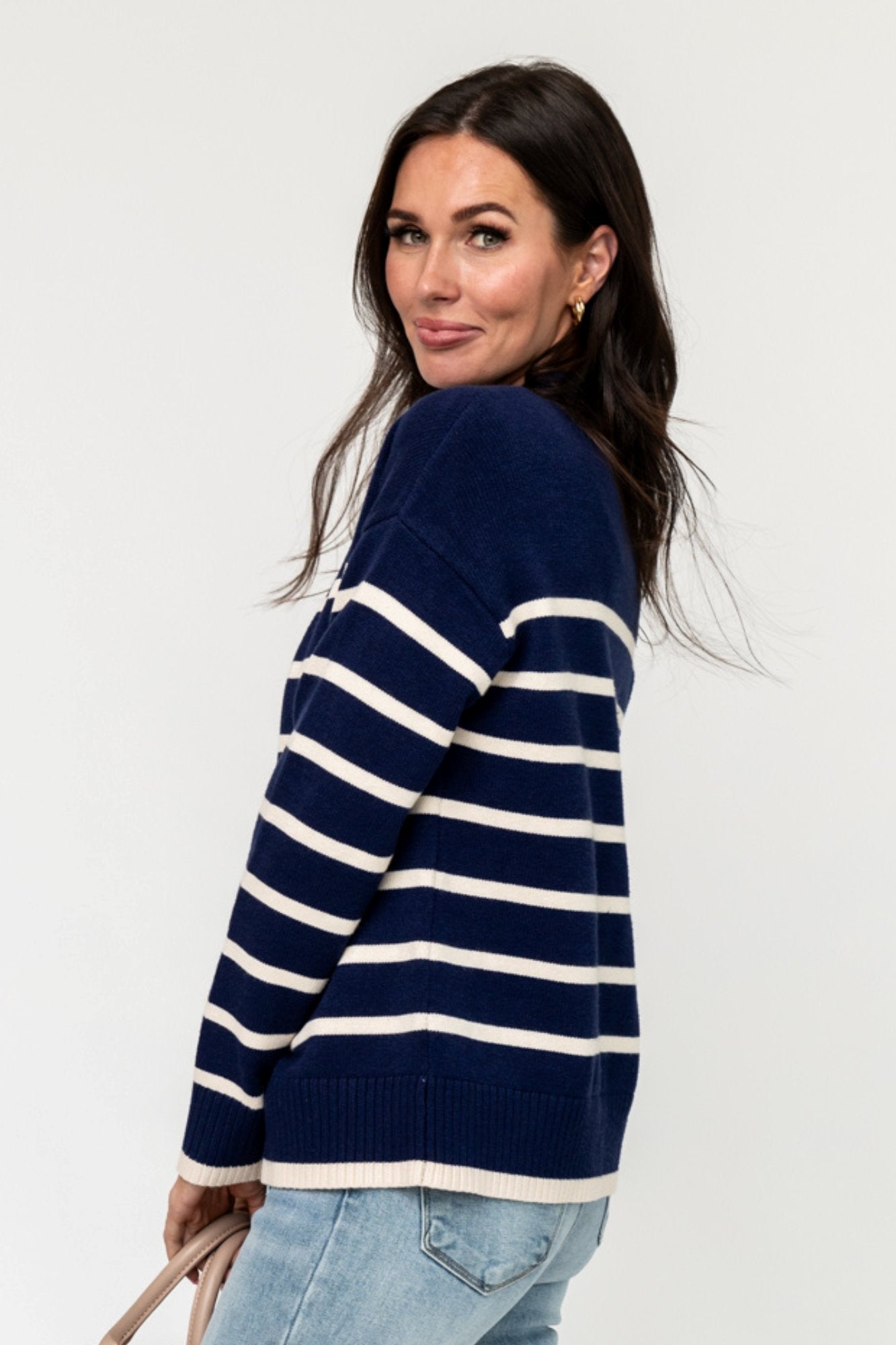 Moore Cardigan in Navy Clothing Holley Girl 