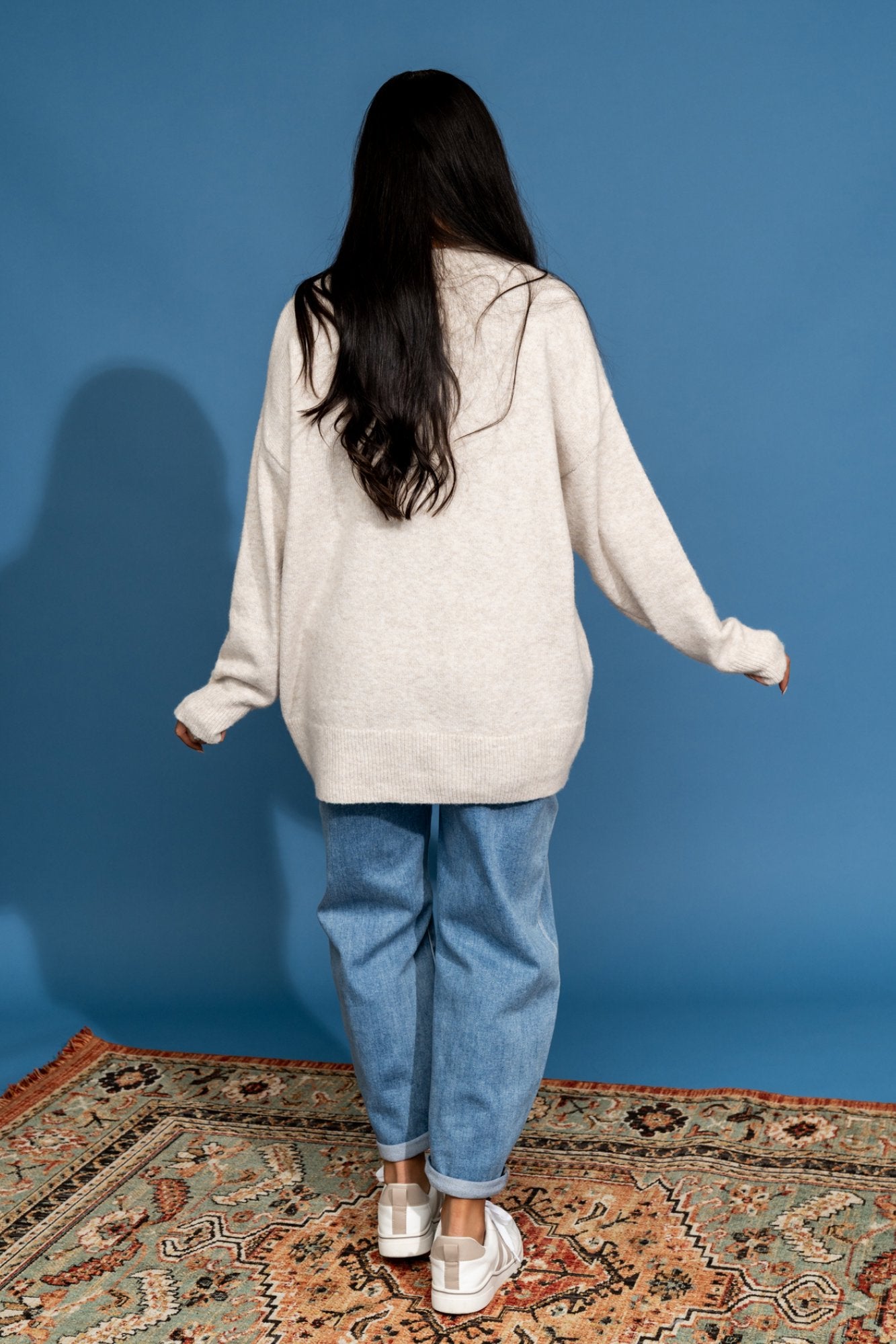 Reeve Cardigan in Oatmeal Clothing Holley Girl 