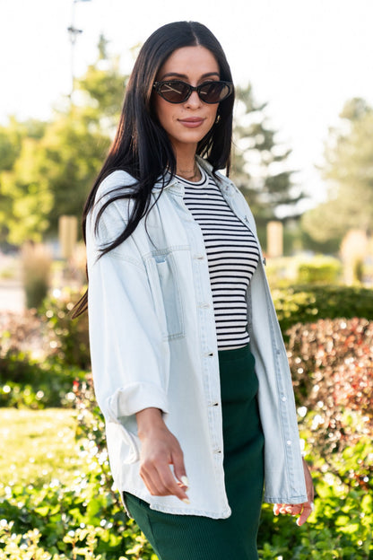 Damon Shirt Jacket in Light Clothing Holley Girl 