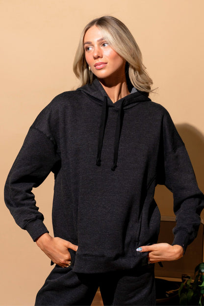 Unwind Hoodie in Black Clothing Holley Girl 
