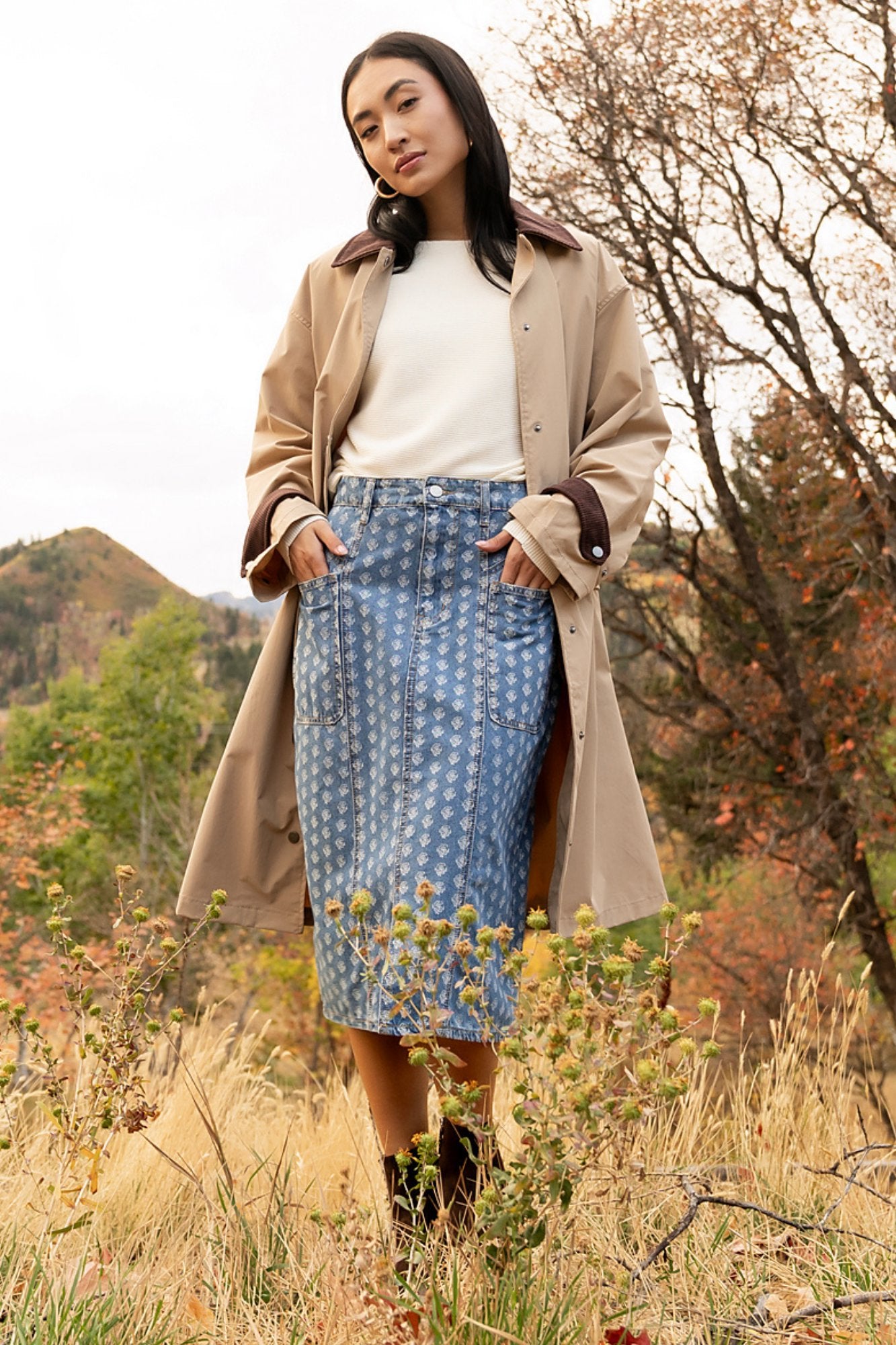 Blossom Blues Skirt Clothing Holley Girl 