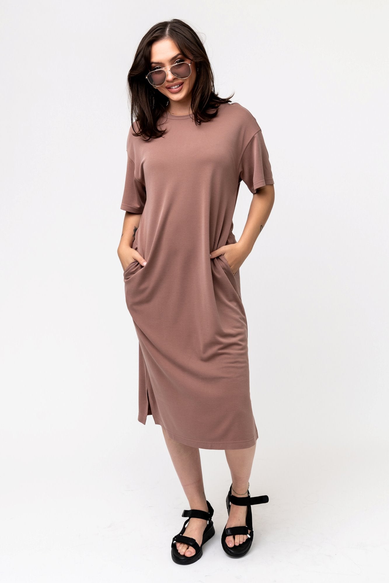 HOLLEY GIRL - Maeve Dress in Mocha (Small-3XL) Holley Girl 