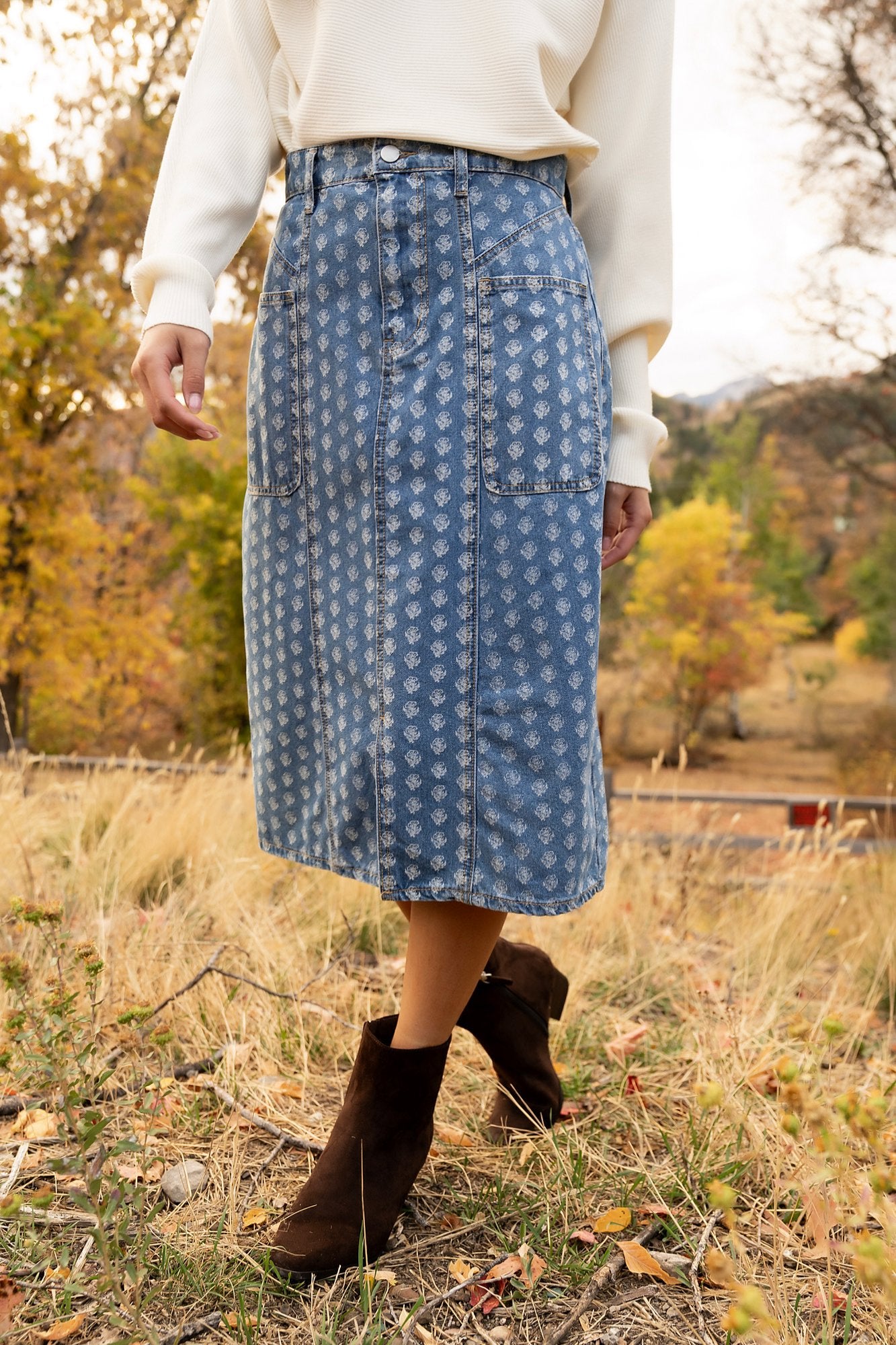Blossom Blues Skirt Clothing Holley Girl 