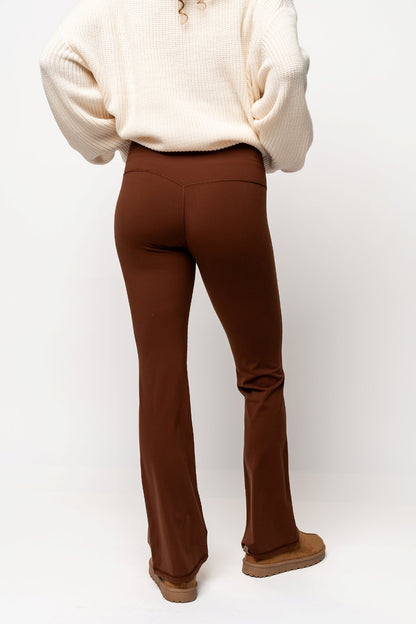 Everyday Flare Leggings in Brown Holley Girl 