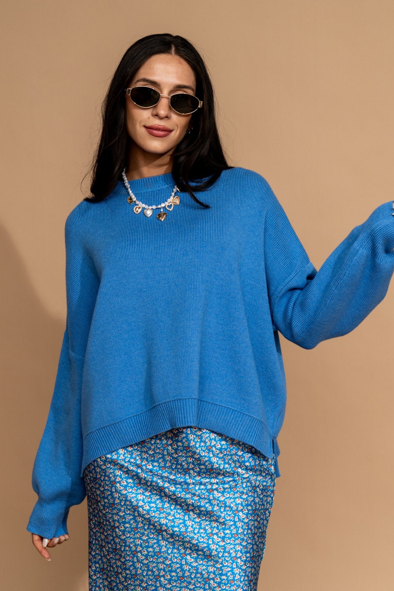 Marisol Sweater in Ocean Clothing Holley Girl 