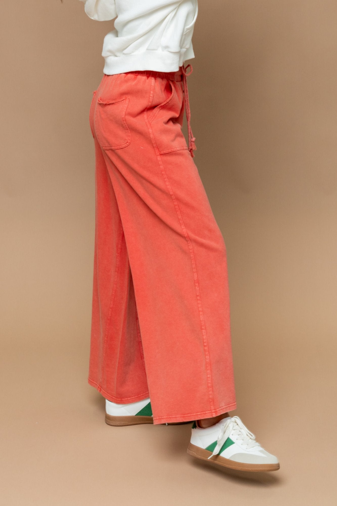 Jenkins Pant in Coral Holley Girl 