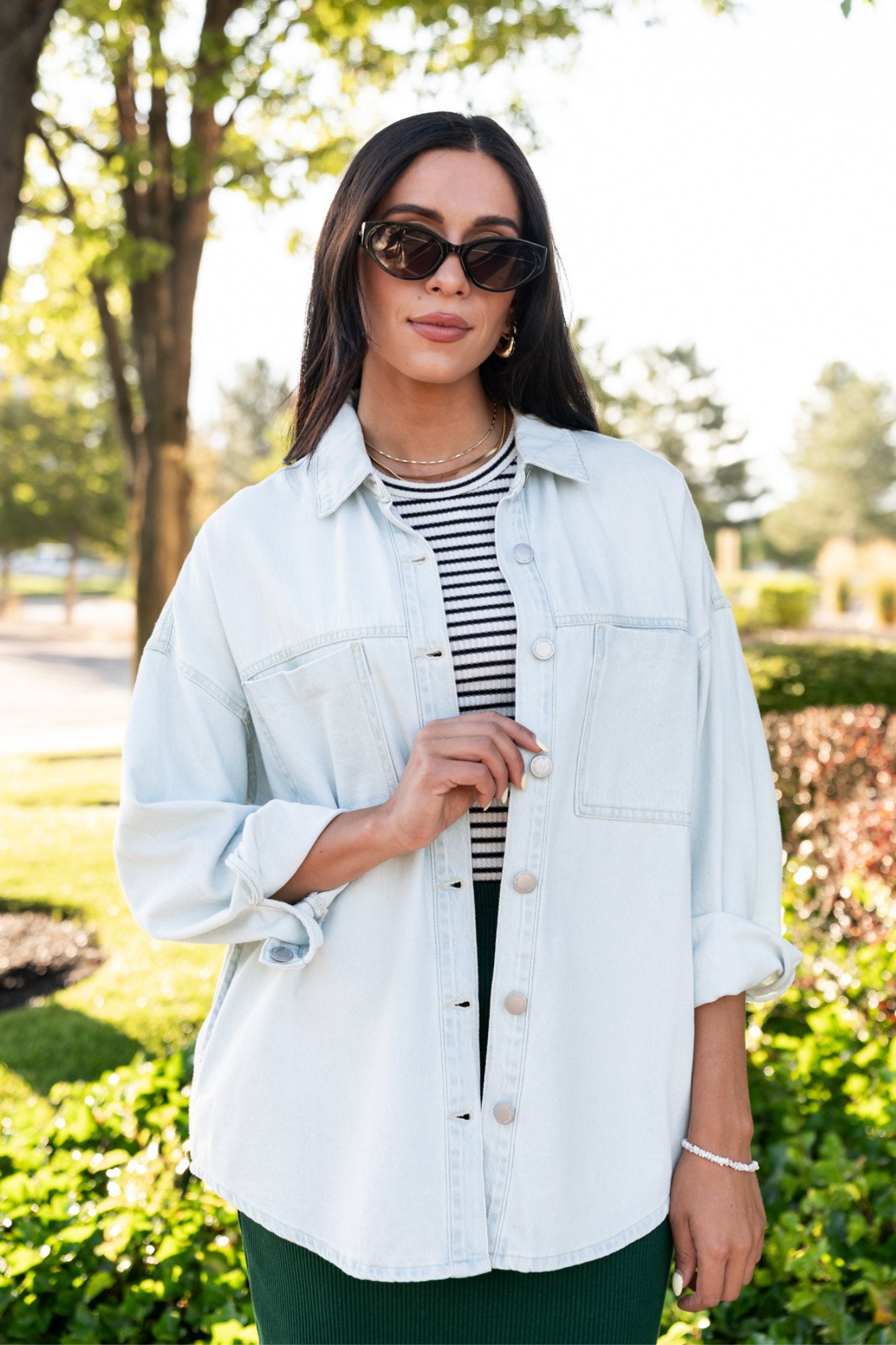 Damon Shirt Jacket in Light Clothing Holley Girl 