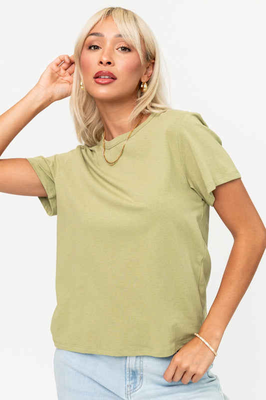 Dove Tee in Honeydew Clothing Holley Girl 
