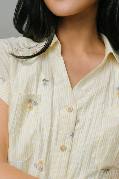 Garden Party Blouse Short Sleeve Clothing Holley Girl 