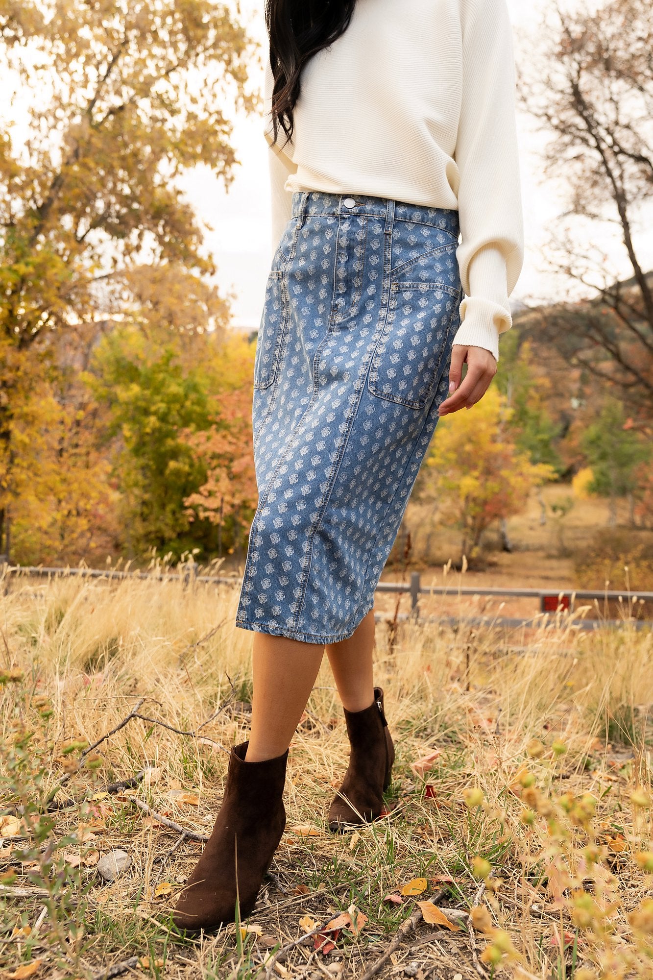 Blossom Blues Skirt Clothing Holley Girl 