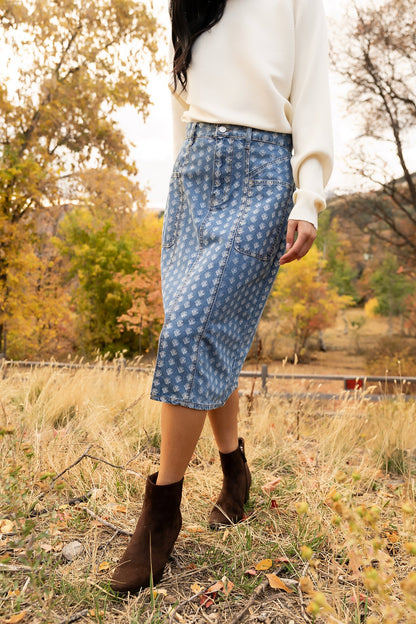 Blossom Blues Skirt Clothing Holley Girl 