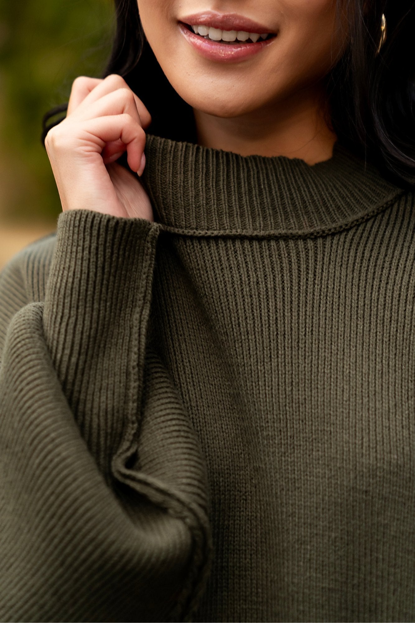 Callie Sweater in Olive Clothing Holley Girl 