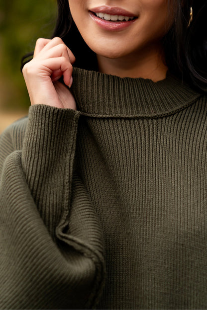 Callie Sweater in Olive Clothing Holley Girl 