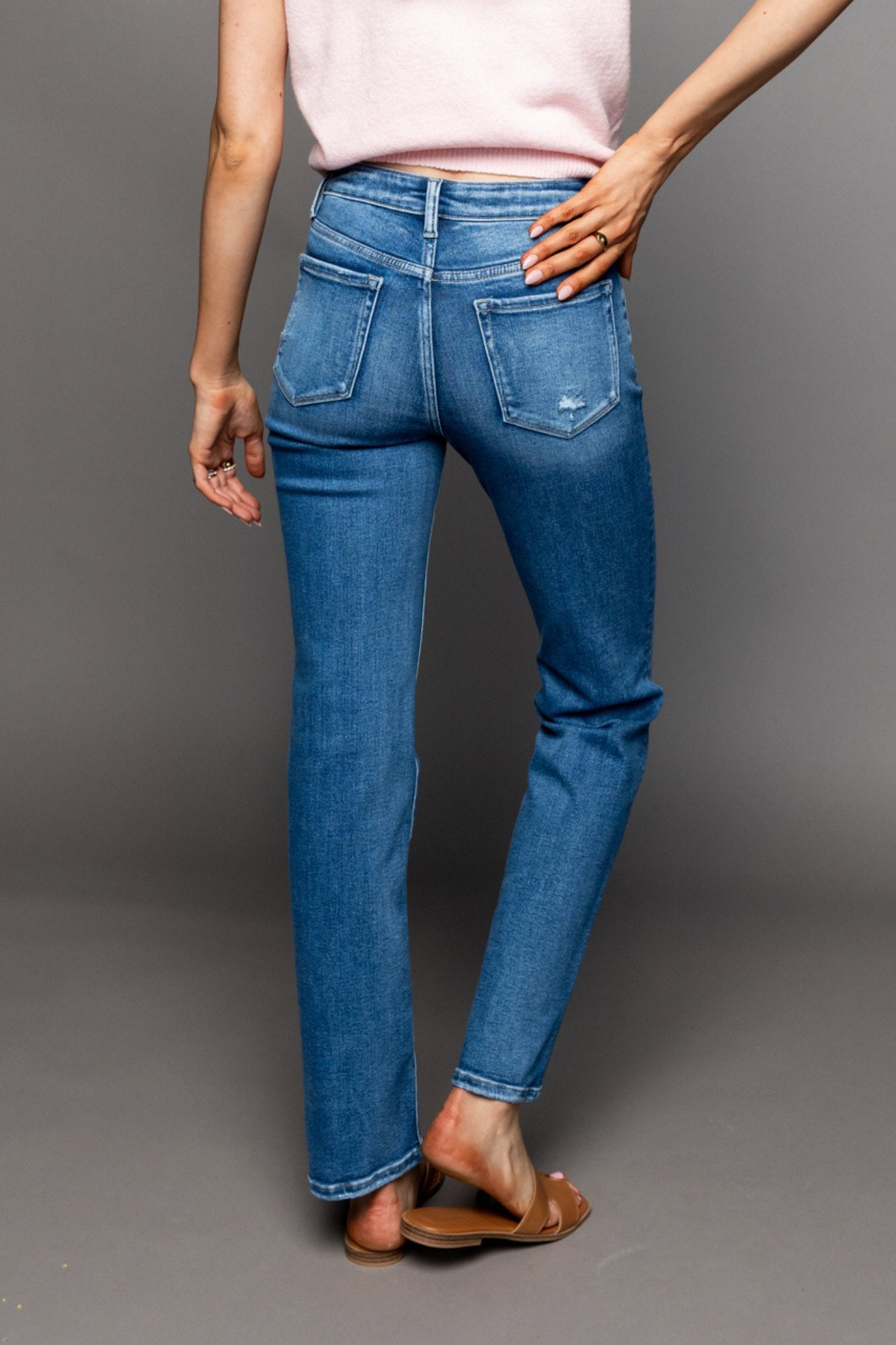 Harlow Straight Leg Jeans Clothing Holley Girl 