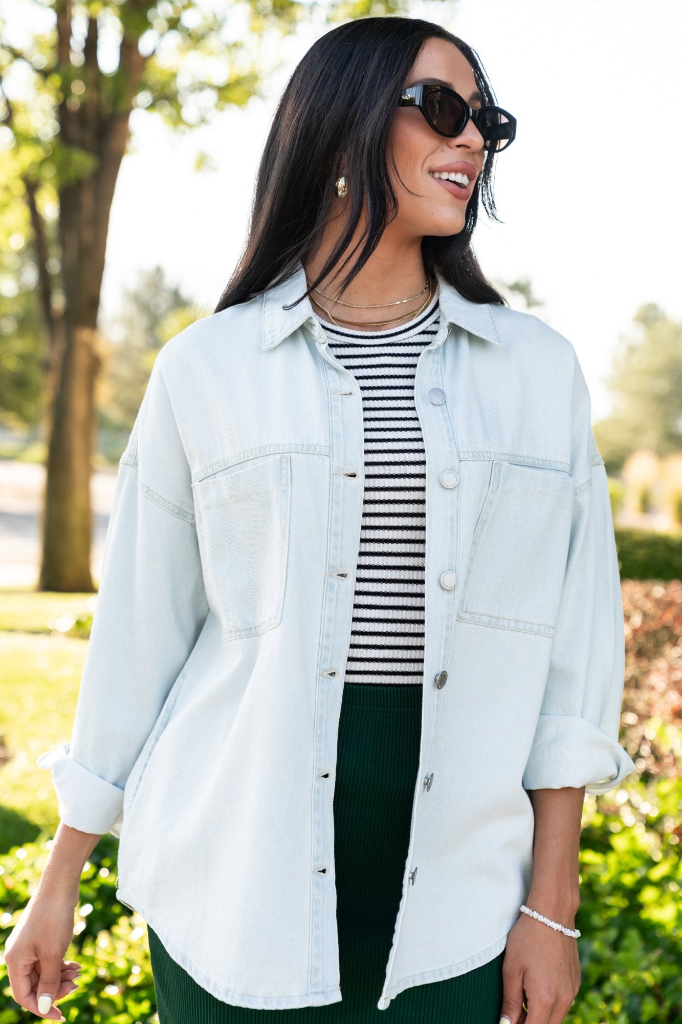 Damon Shirt Jacket in Light Clothing Holley Girl 