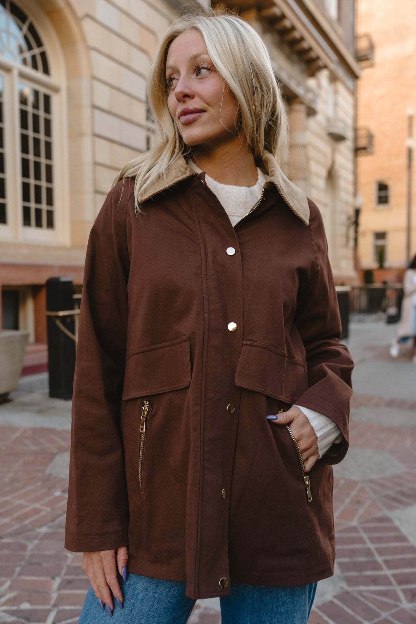 Hastings Jacket in Chocolate Clothing Holley Girl 