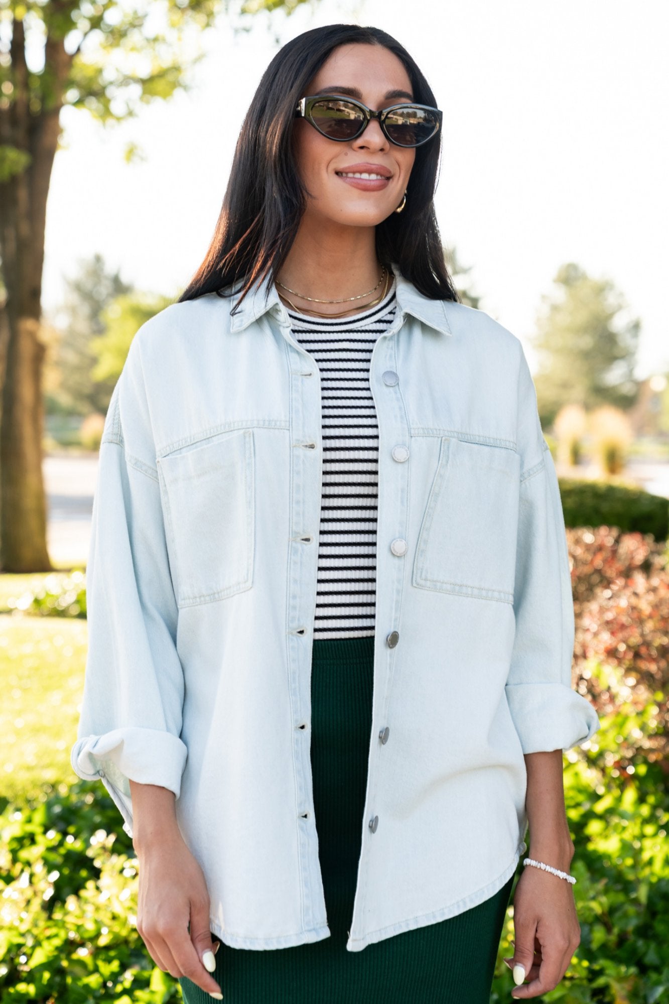 Damon Shirt Jacket in Light Clothing Holley Girl 