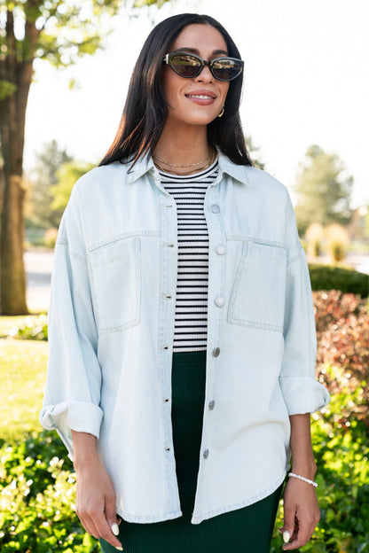 Damon Shirt Jacket in Light Clothing Holley Girl 