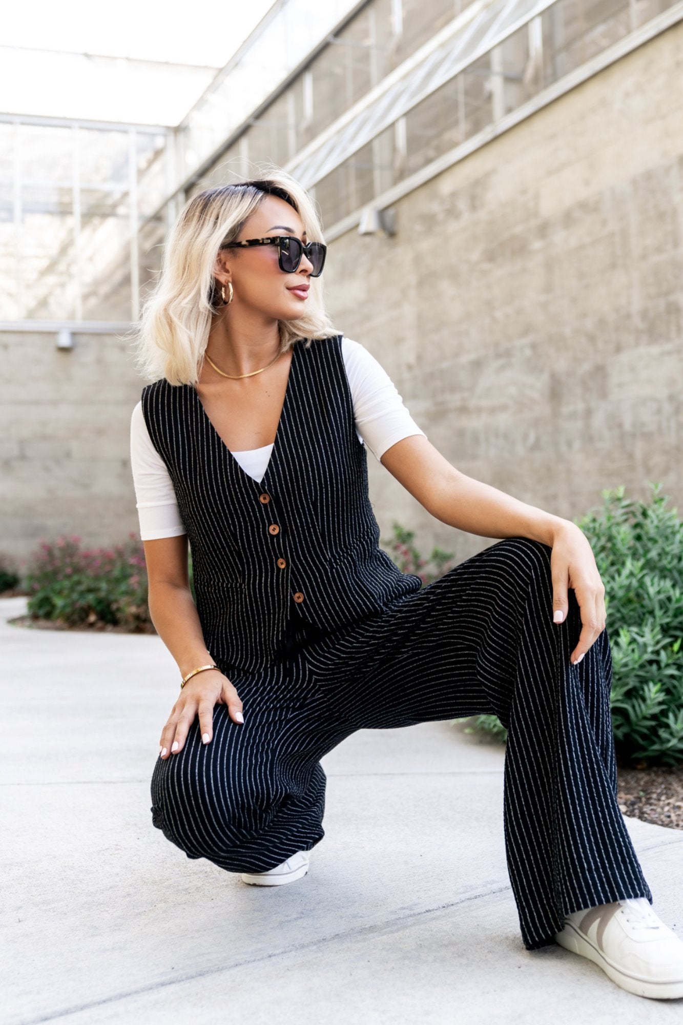 Charleston Pants in Black Holley Girl 