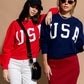 Liberty Crewneck in Red Clothing Holley Girl 