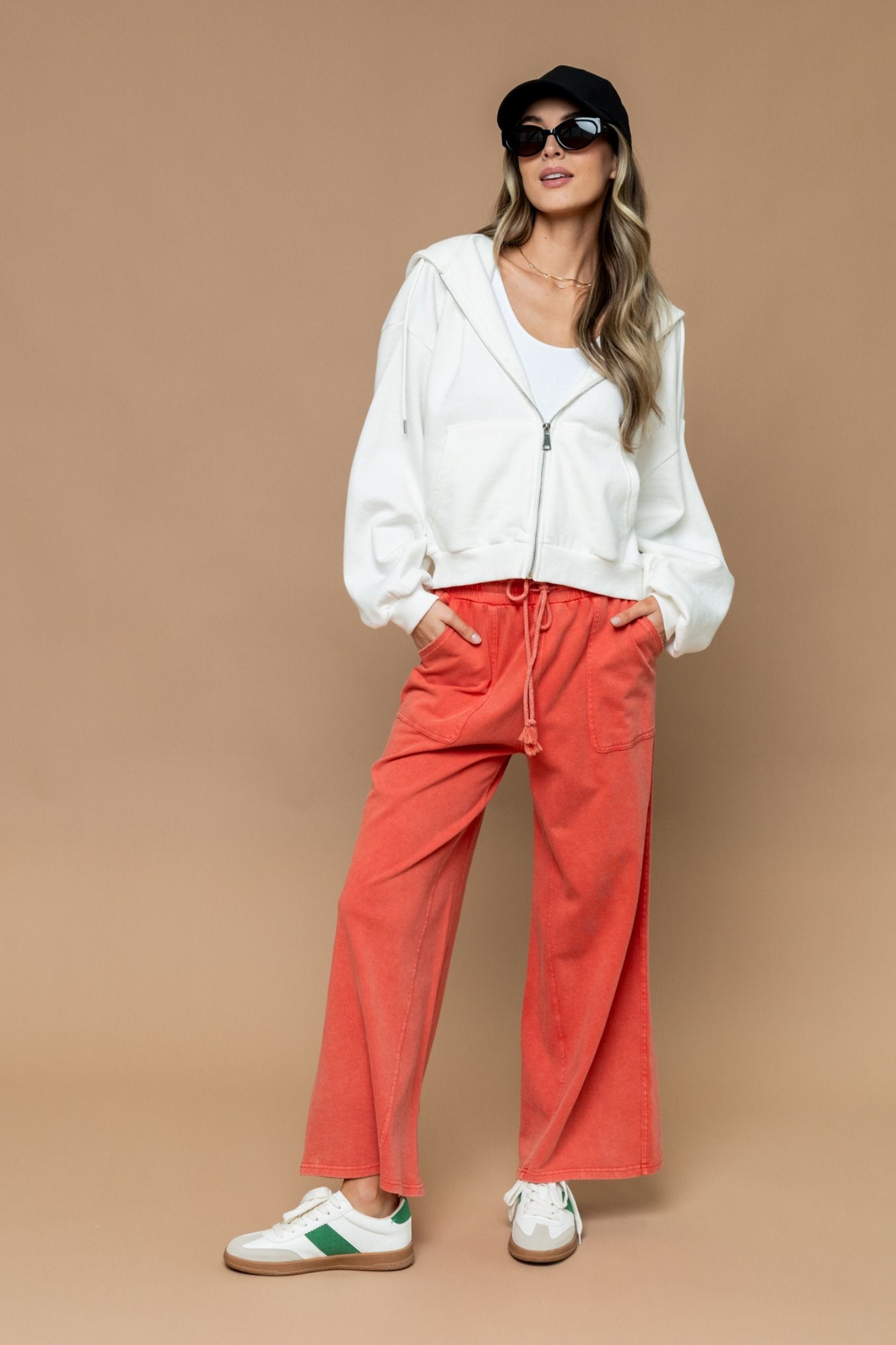 Jenkins Pant in Coral Holley Girl 