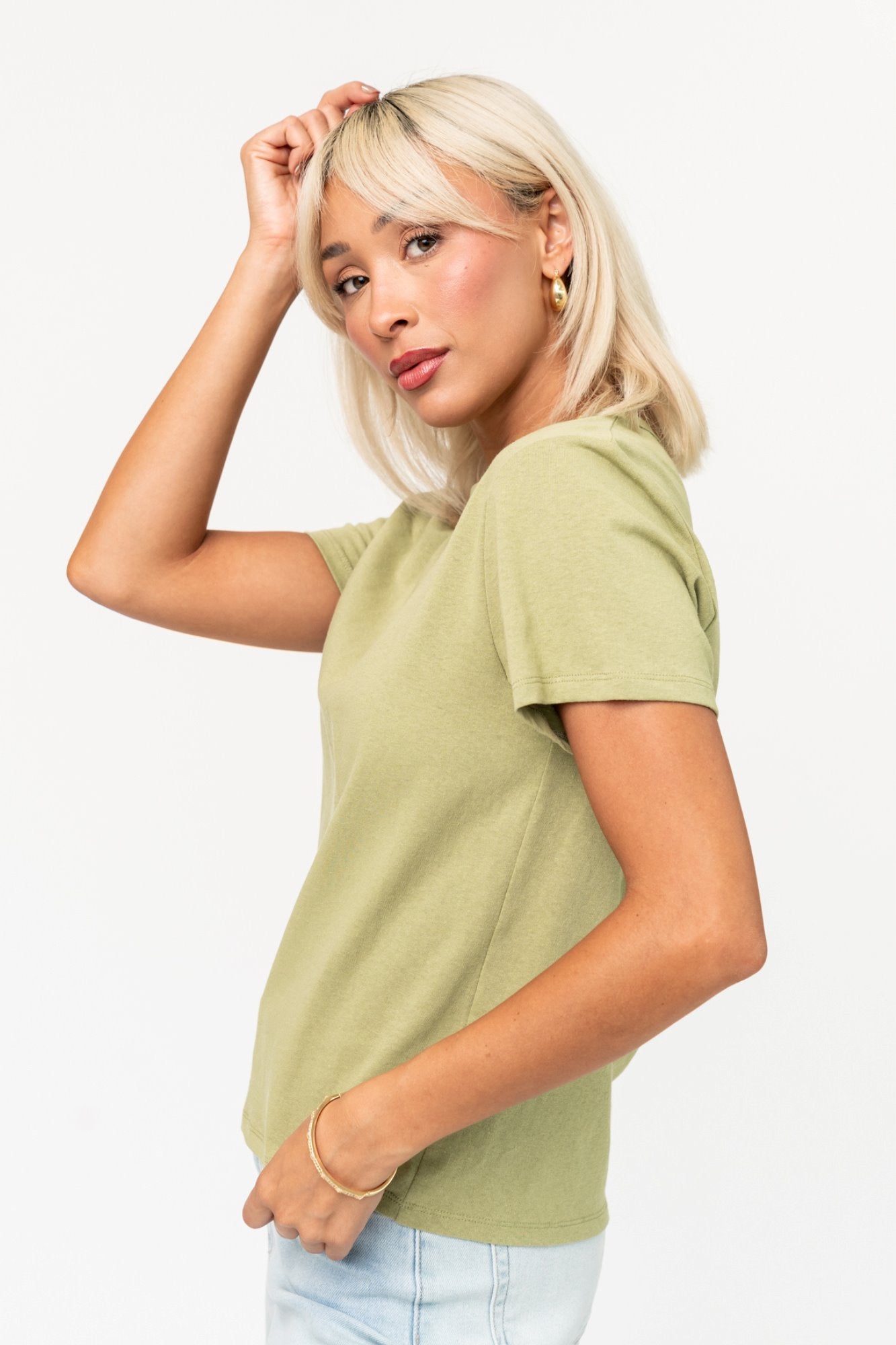 Dove Tee in Honeydew Clothing Holley Girl 