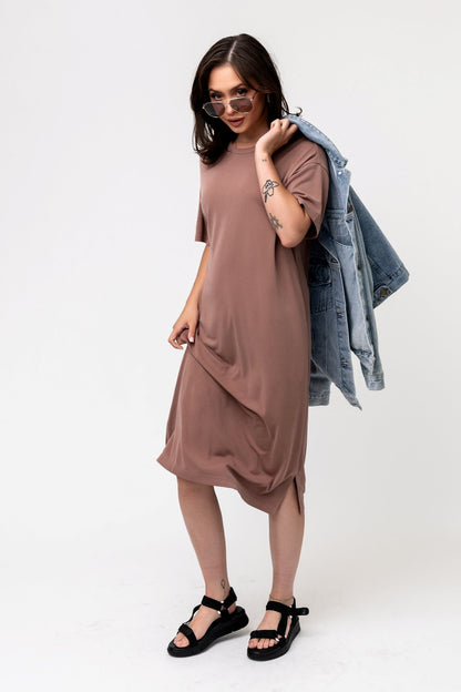 HOLLEY GIRL - Maeve Dress in Mocha (Small-3XL) Holley Girl 