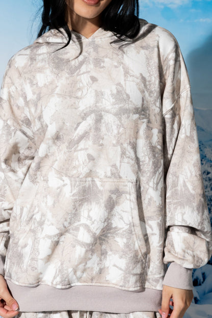 Camo Hoodie in Grey Clothing Holley Girl 