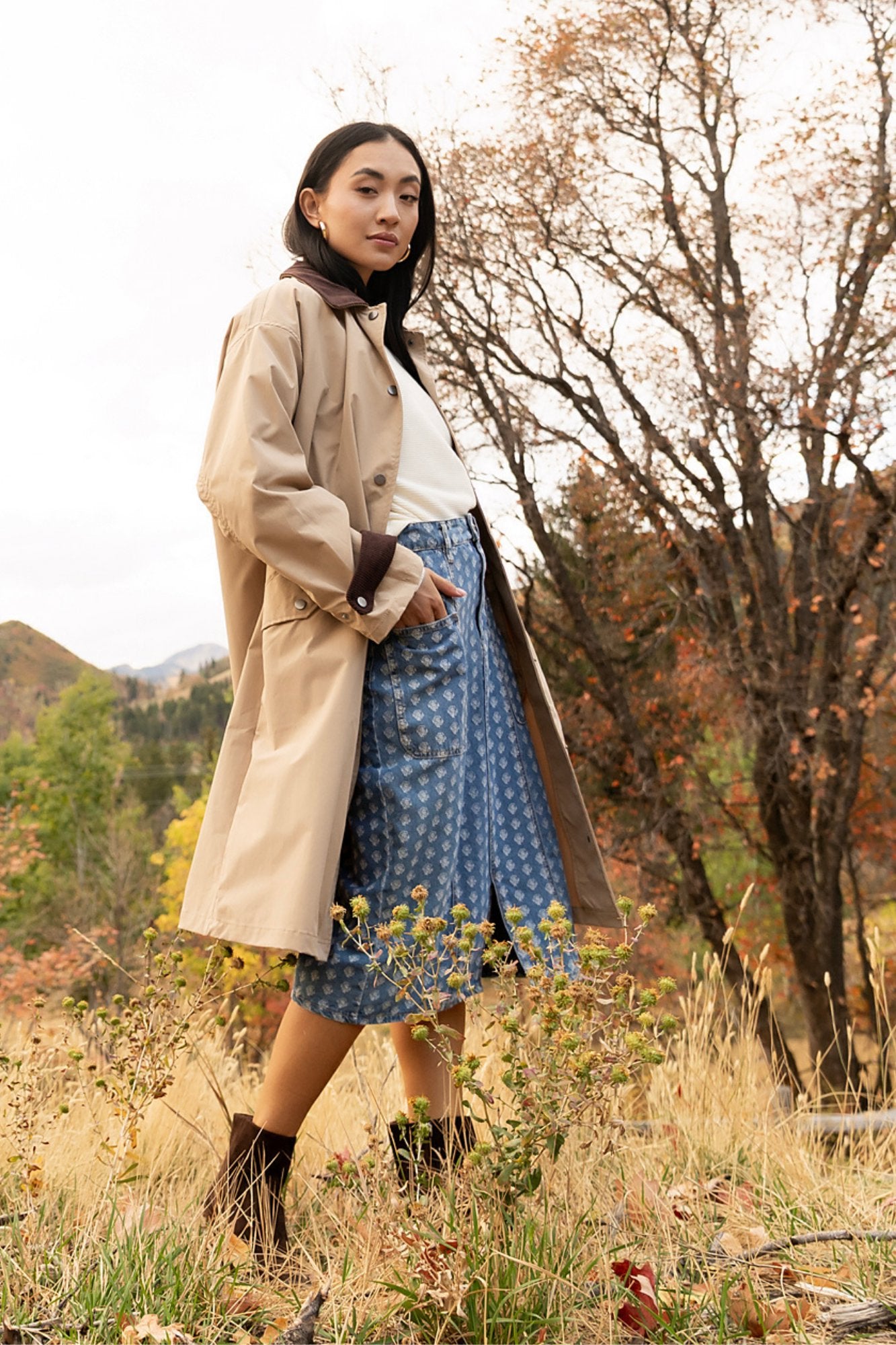 Blossom Blues Skirt Clothing Holley Girl 