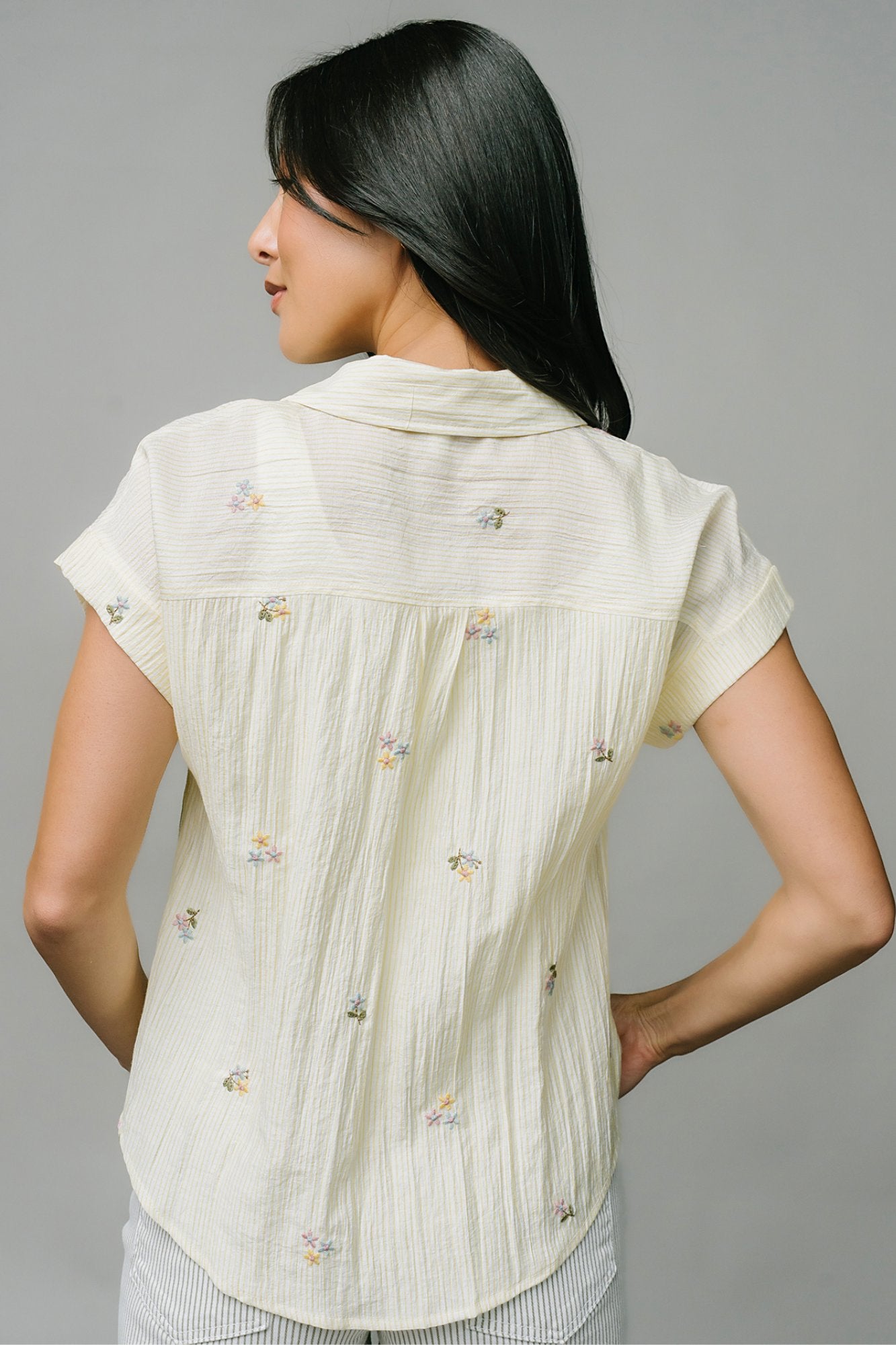 Garden Party Blouse Short Sleeve Clothing Holley Girl 