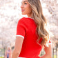 Carson Top in Poppy Clothing Holley Girl 