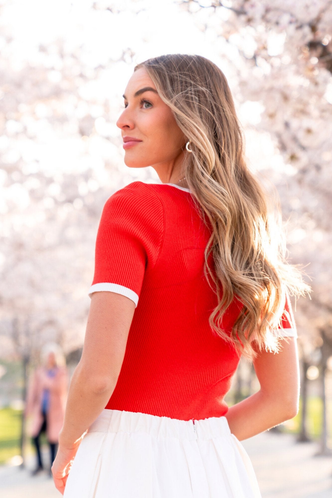 Carson Top in Poppy Clothing Holley Girl 
