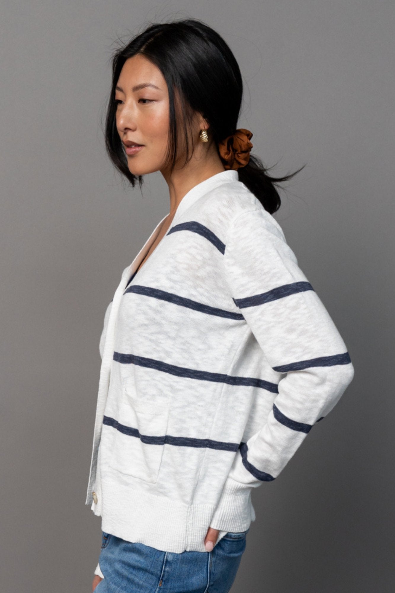 Milana Cardigan in Navy Clothing Holley Girl 