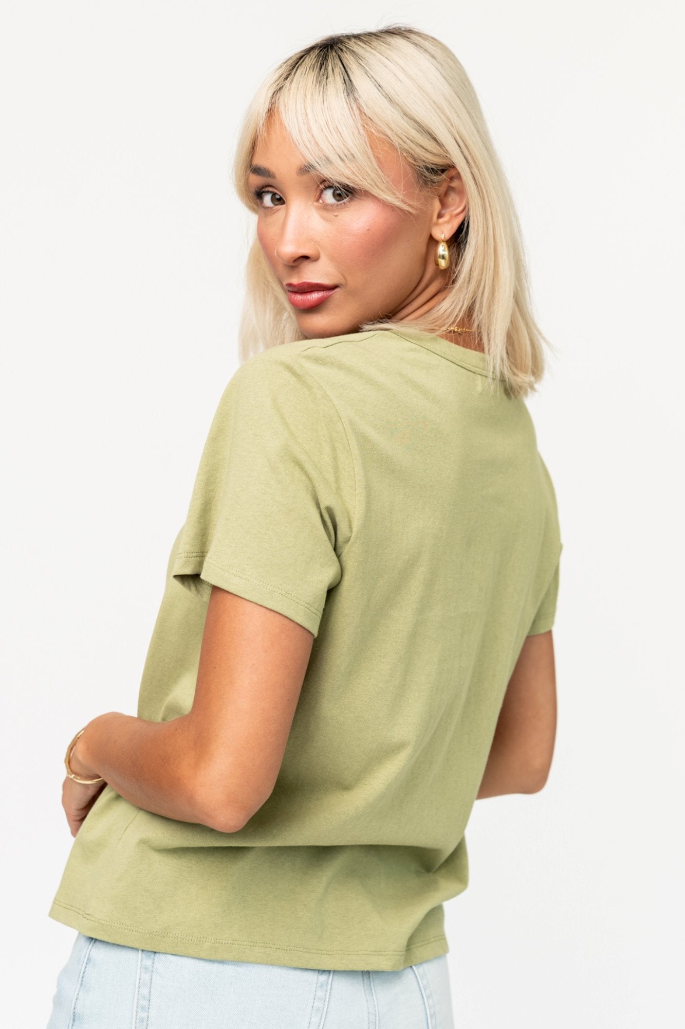 Dove Tee in Honeydew Clothing Holley Girl 