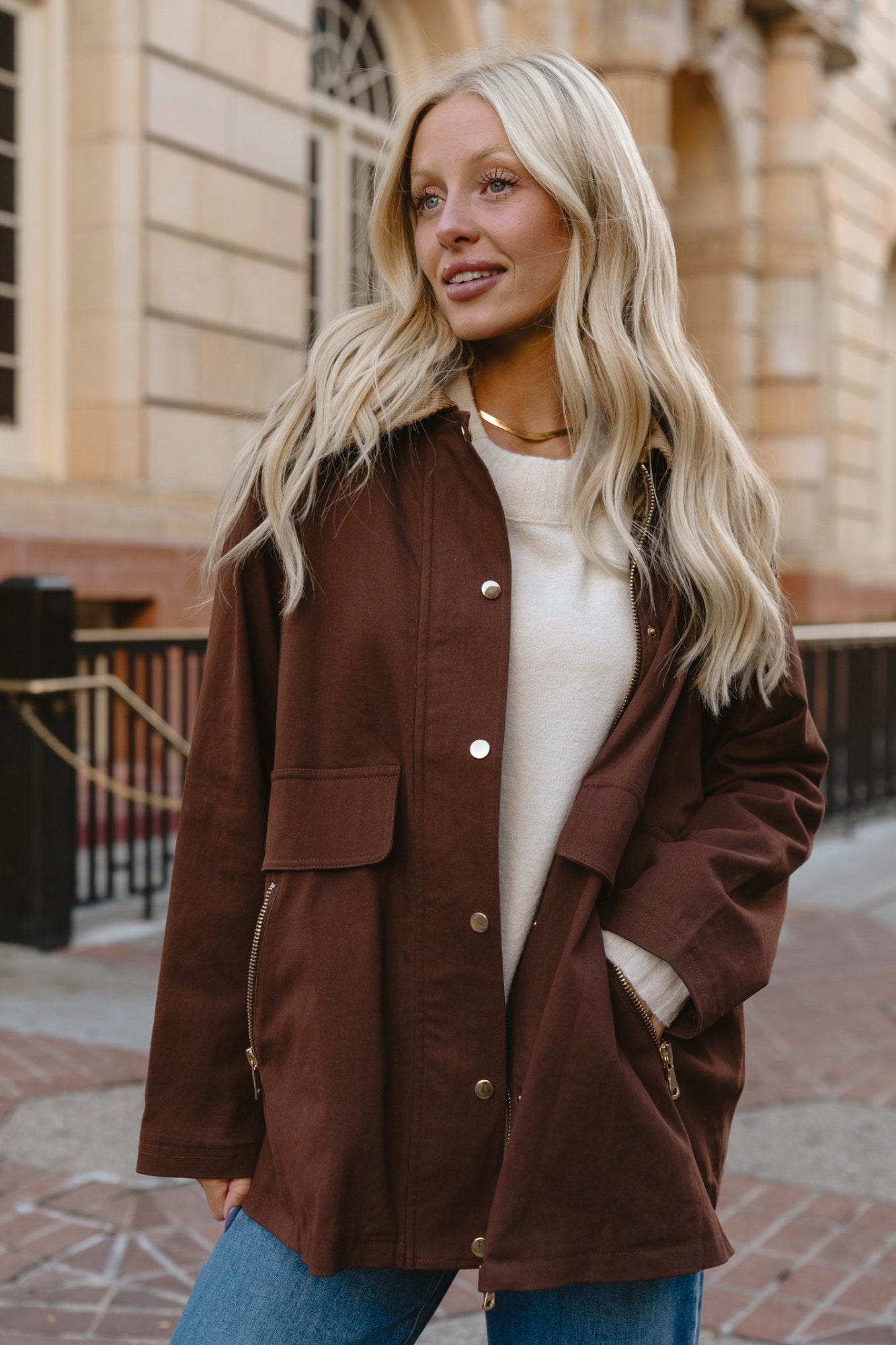 Hastings Jacket in Chocolate Clothing Holley Girl 