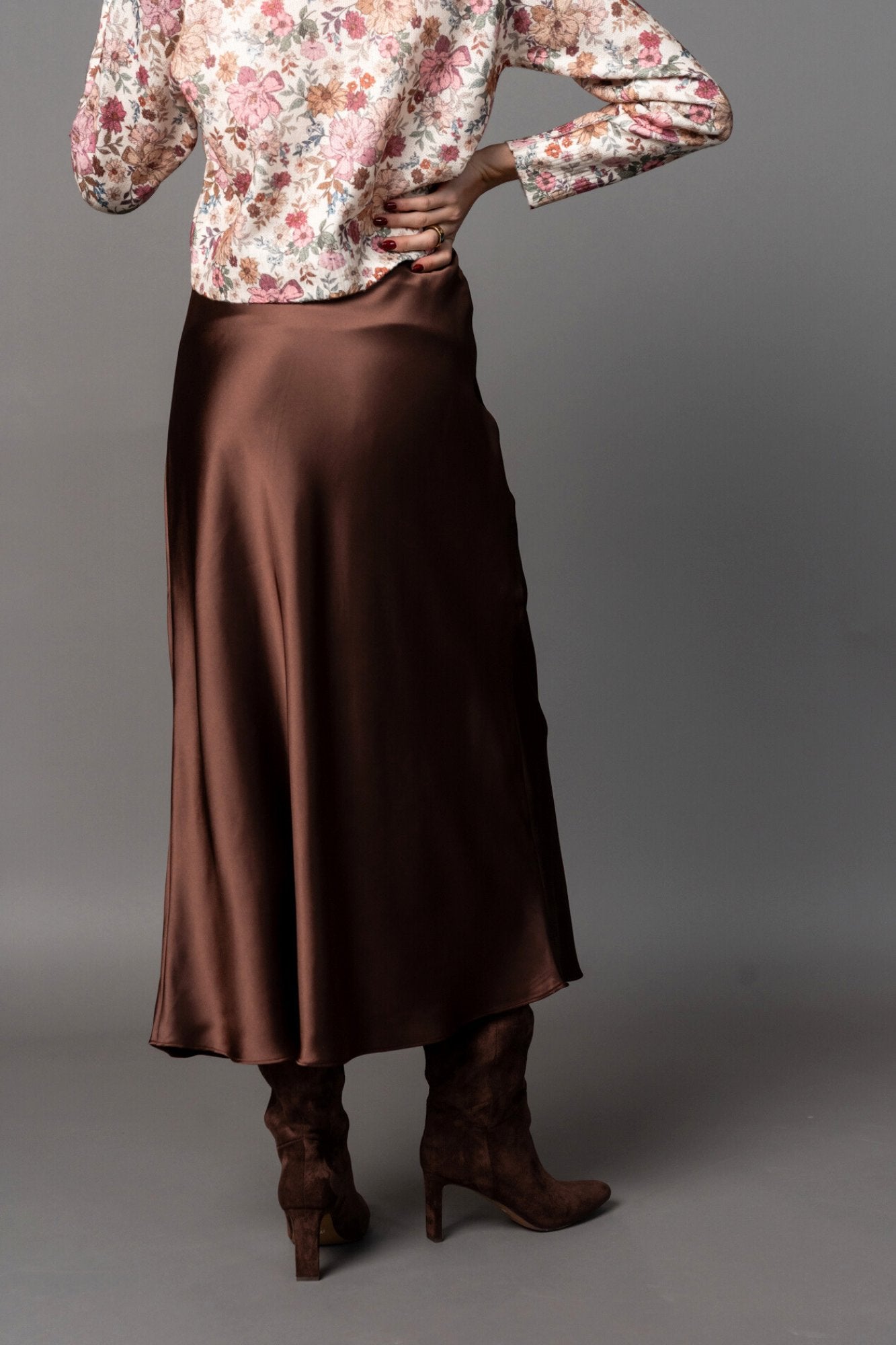 Athena Skirt in Chocolate Clothing Holley Girl 