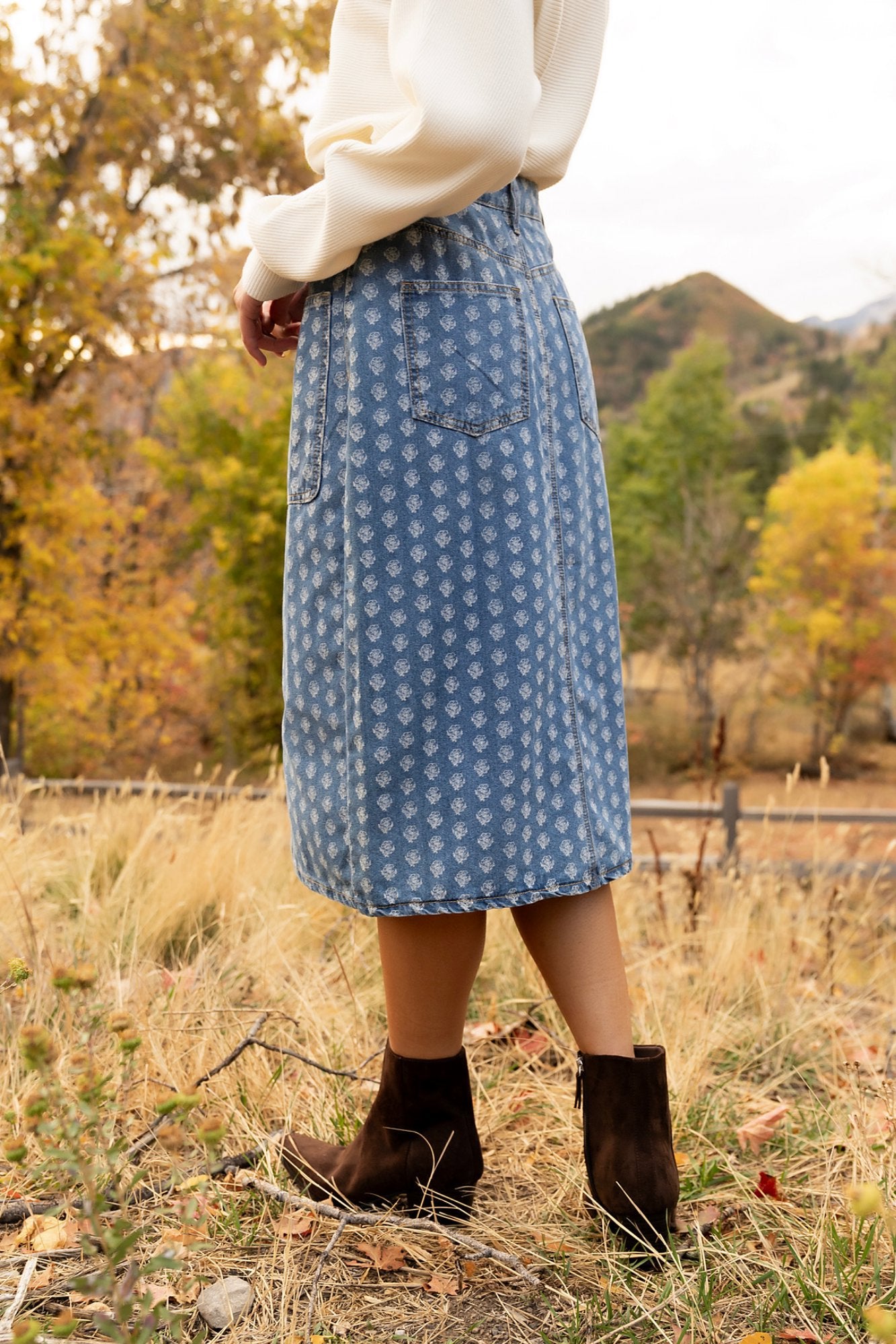 Blossom Blues Skirt Clothing Holley Girl 