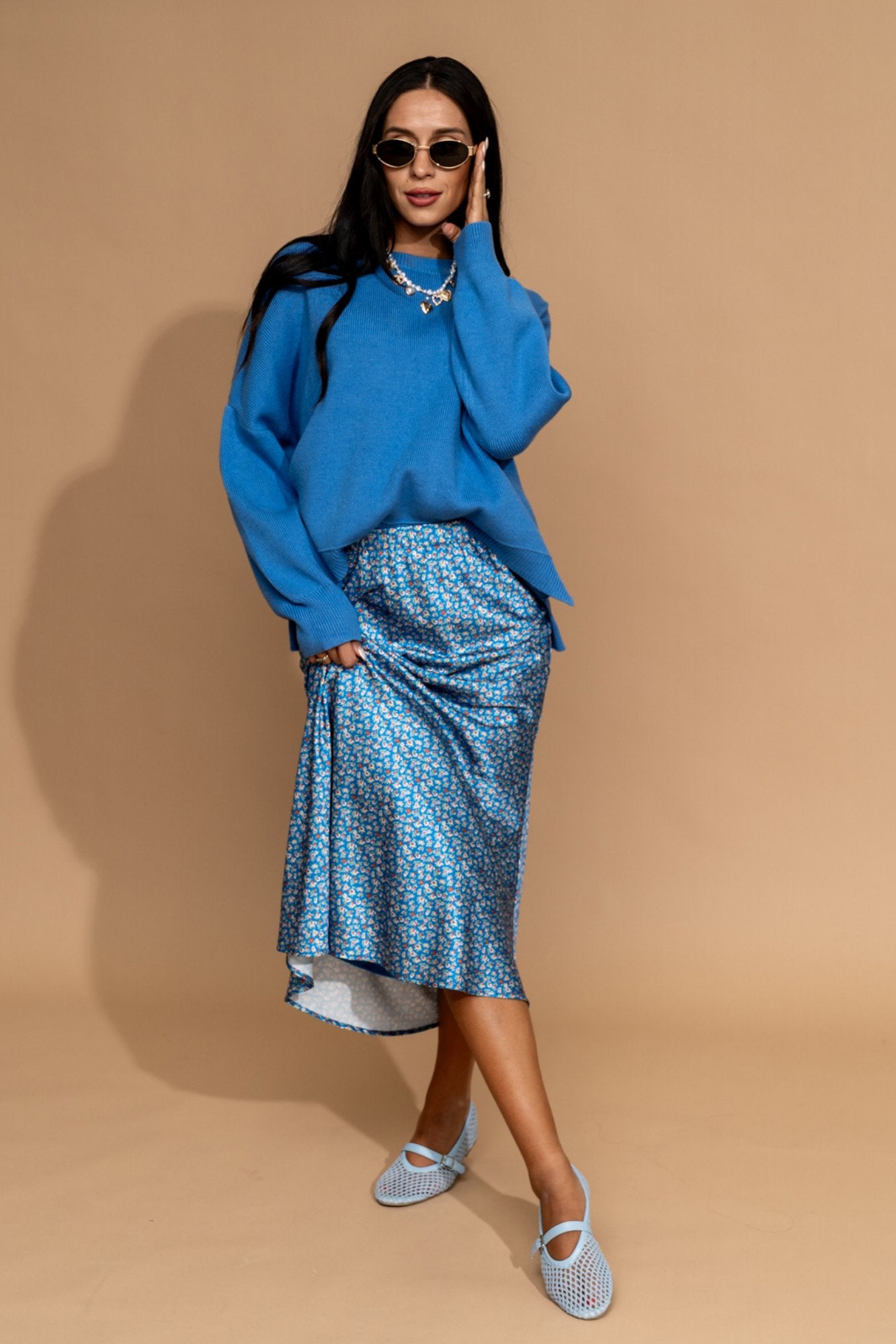Marisol Sweater in Ocean Clothing Holley Girl 