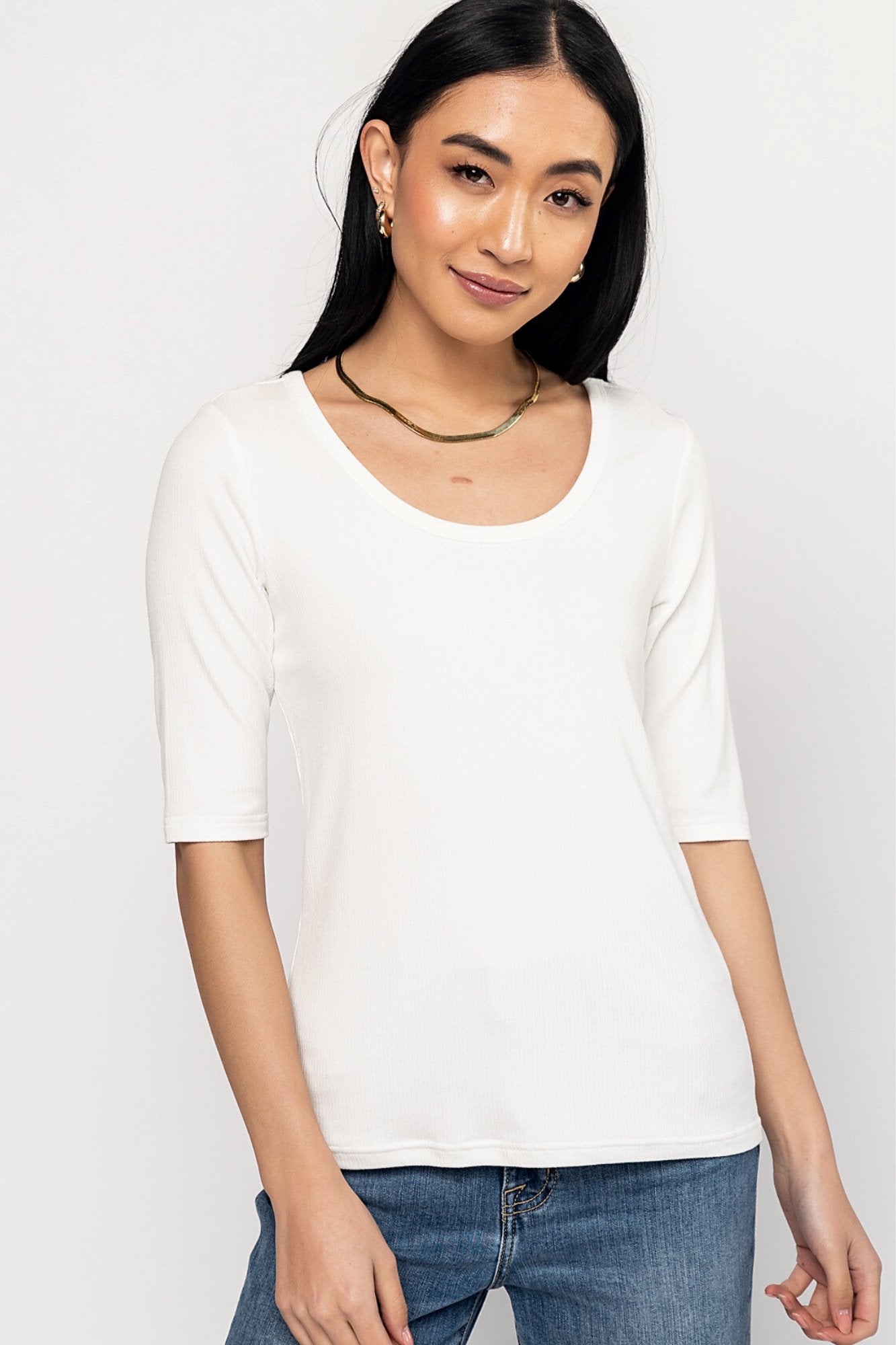 Mystic Top in Ivory Holley Girl 