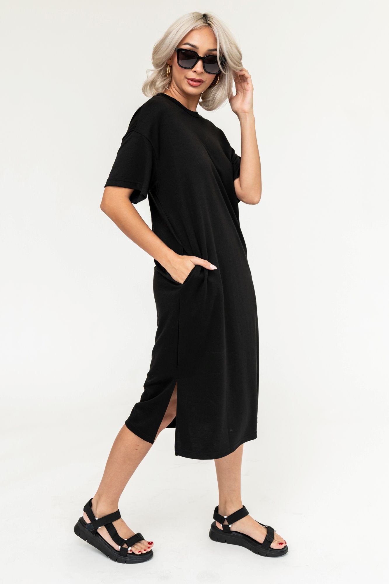 Maeve Dress in Black Holley Girl 