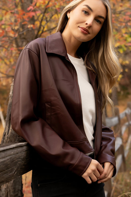 Dark Cherry Jacket Clothing Holley Girl 