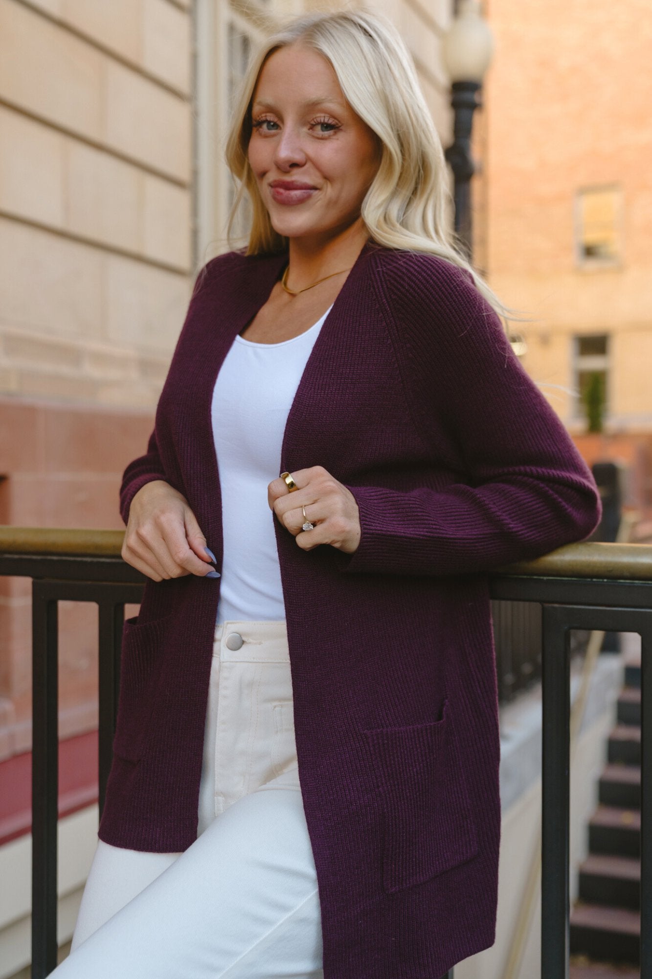 Gather Cardigan Clothing Holley Girl 