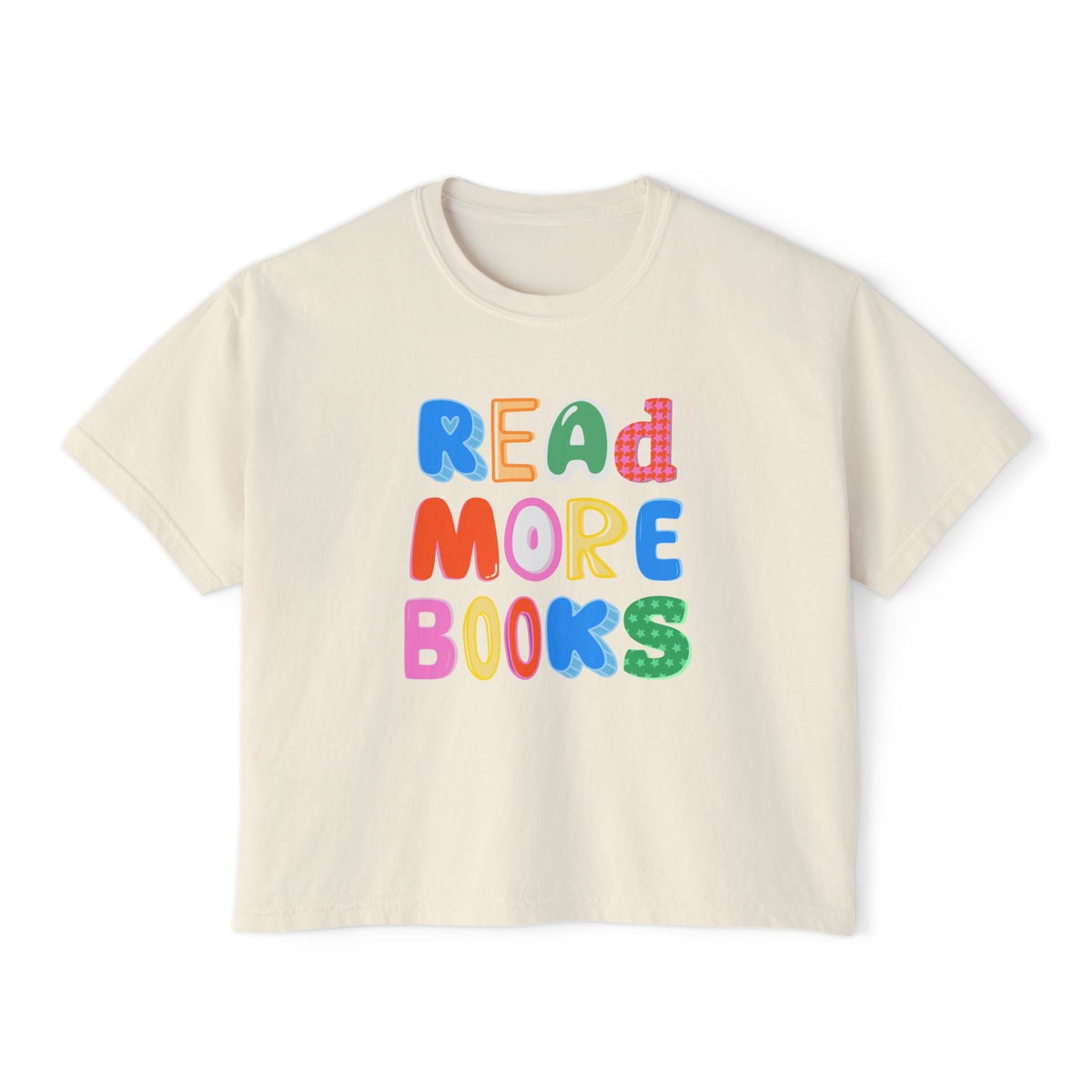 Read More Books - Boxy Tee T-Shirt Printify 