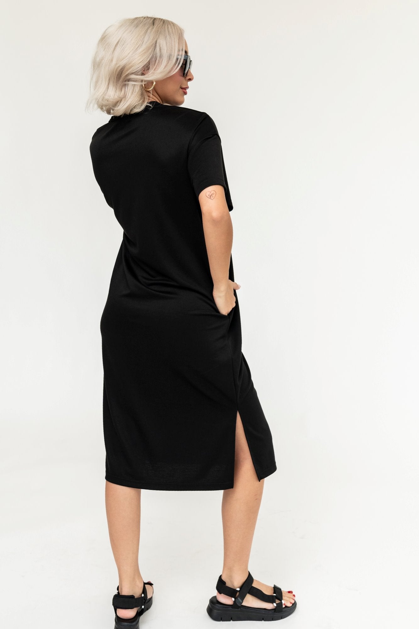 Maeve Dress in Black Holley Girl 