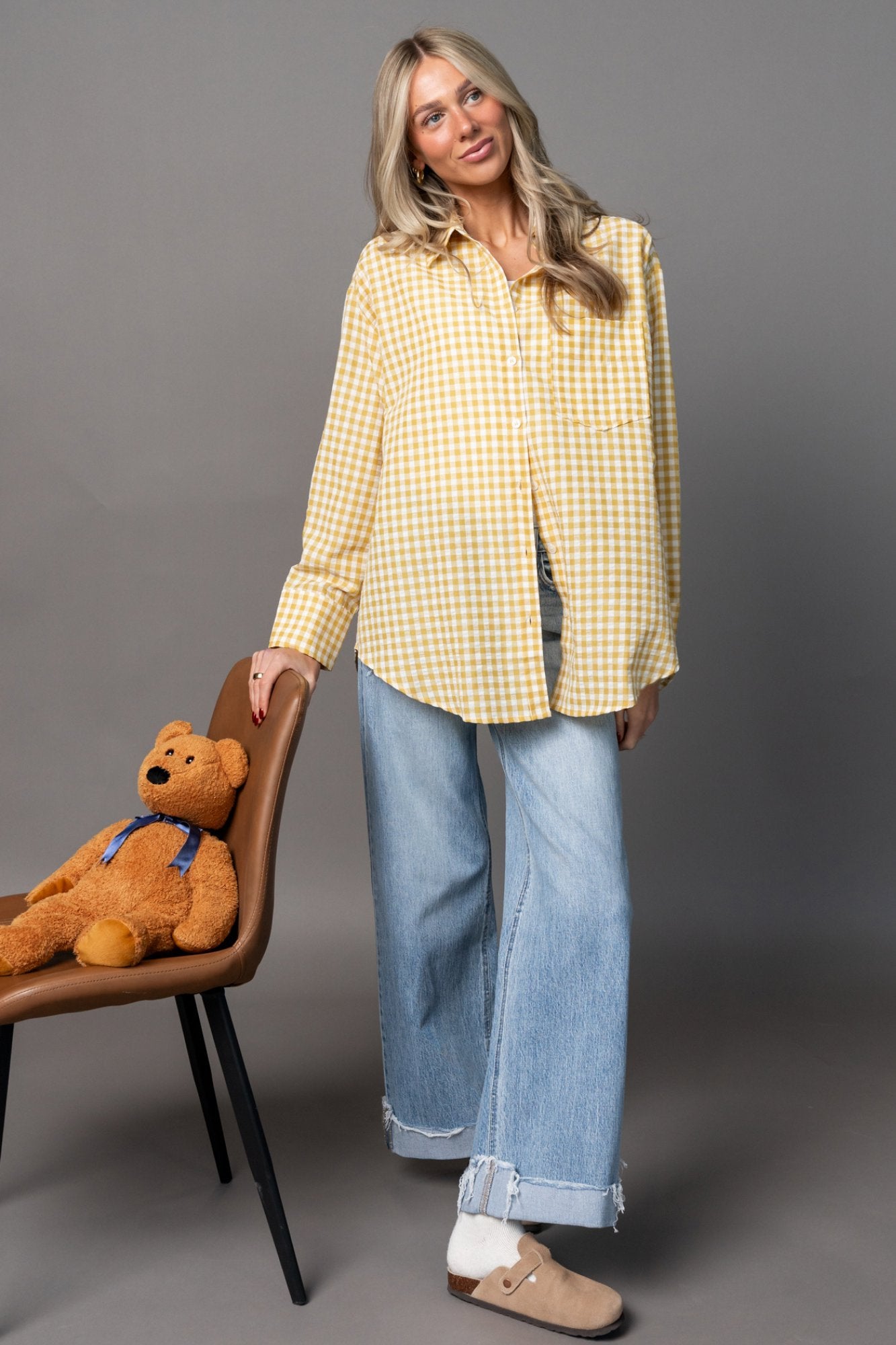 Pomodoro Button Up in Honeycomb Clothing Holley Girl 