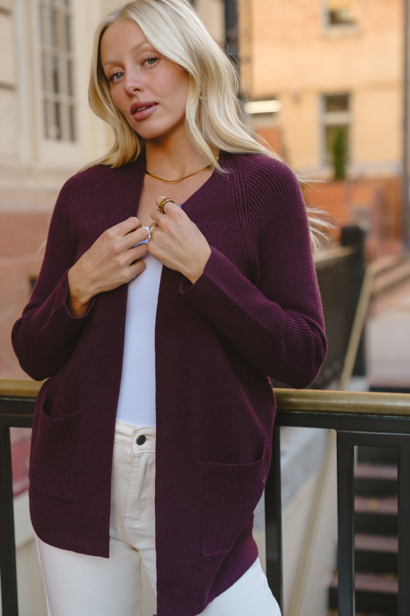 Gather Cardigan Clothing Holley Girl 