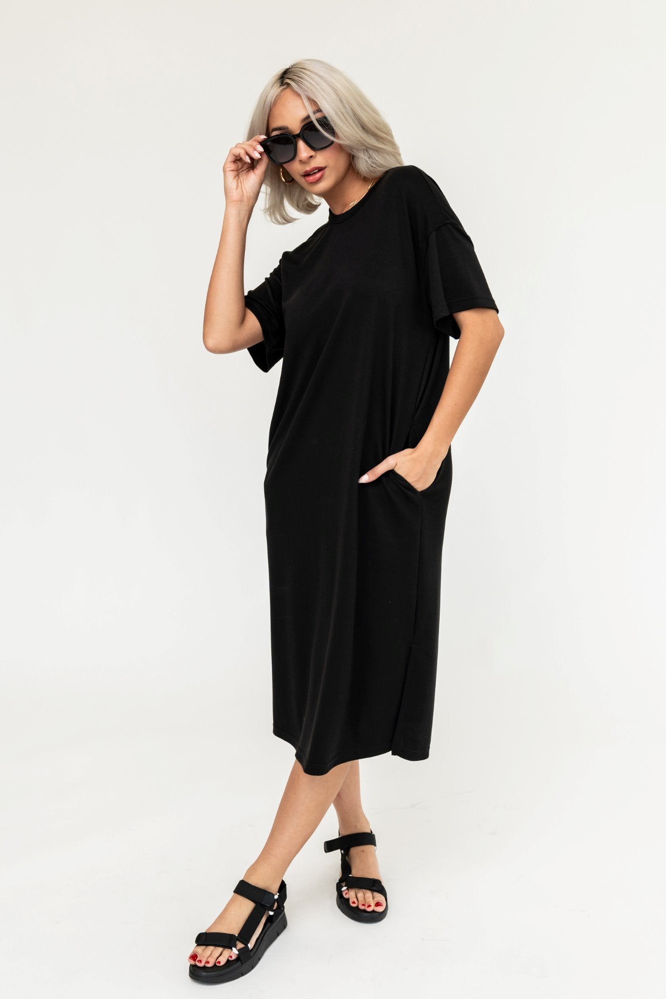 Maeve Dress in Black Holley Girl 