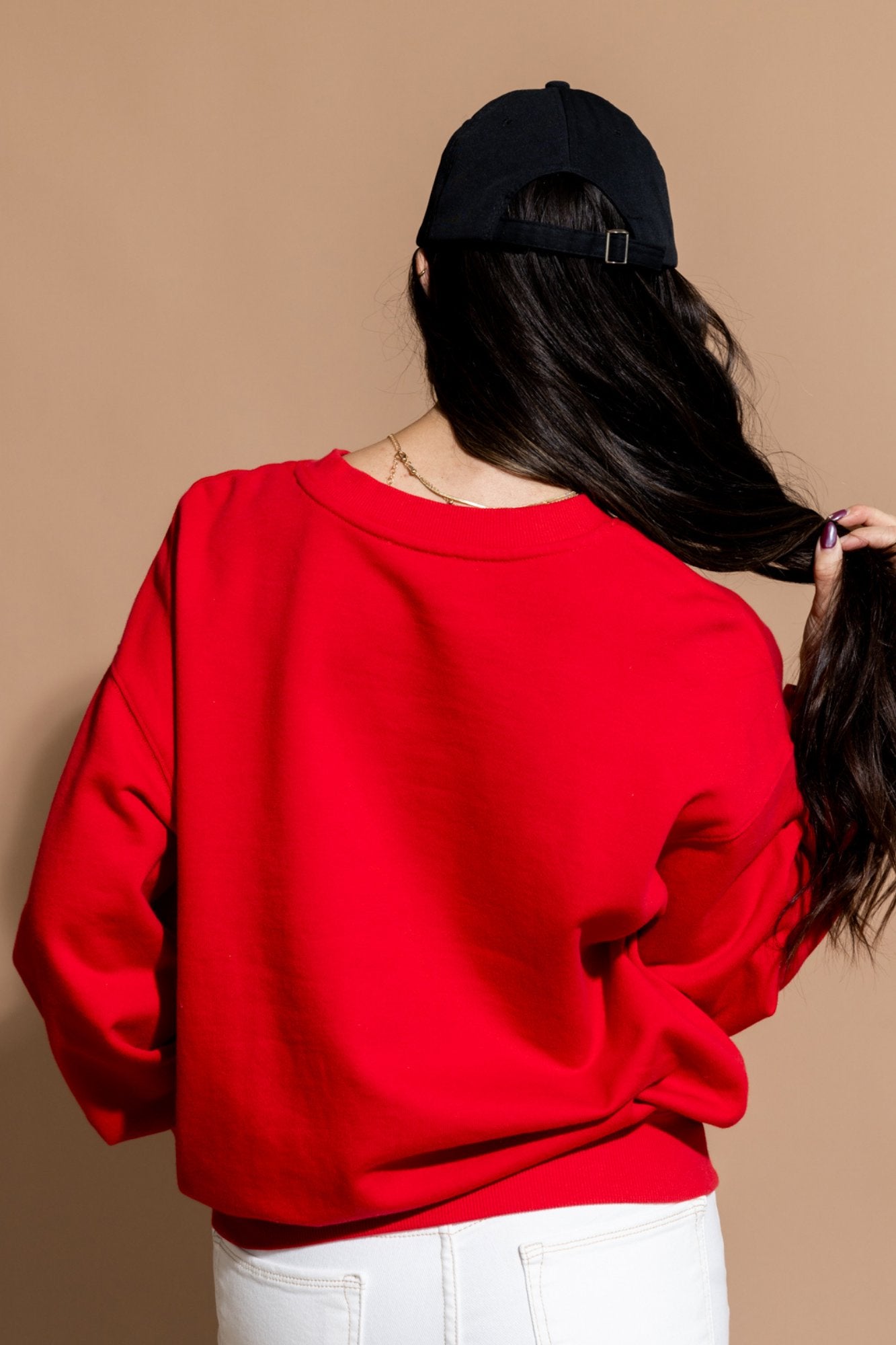 Liberty Crewneck in Red Clothing Holley Girl 